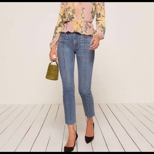 Reformation seamed jeans in celtic wash 27.